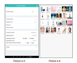 Dispositivo facciale dell'analizzatore della pelle di cura, pelle che analizza il sistema a macchina della piattaforma di Android