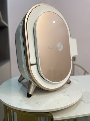 Macchina magica astuta dell'analizzatore della pelle dello specchio della lampada di legno con il touch screen