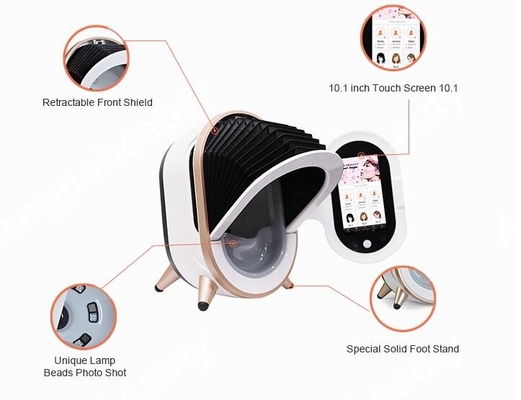 Macchina magica astuta dell'analizzatore della pelle dello specchio della lampada di legno con il touch screen